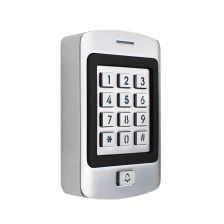 China ACM-208D IP66 Metal 125KHz RFID Proximity Keypad Reader Access Control Keyboards with Doorbell manufacturer