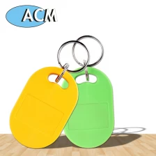 porcelana ACM-ABS006 ABS material impermeable 125KHz tk4100 colorido rfid tarjeta llaveros etiqueta para control de acceso fabricante