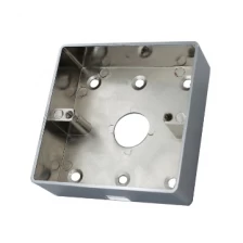 porcelana ACM-M86 86 * 86 mm Aleación de zinc Metal Outbow Caja trasera Superficie esmerilada Caja inferior para botón de salida fabricante