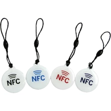 porcelana ACM-NFC-T012 epoxi regrabable diseño personalizado rfid colgar equipaje etiqueta RFID llavero llavero fabricante