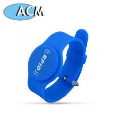 China ACM-W006 RFID 13.56mhz adjustable rfid wristband silicone watch manufacturer