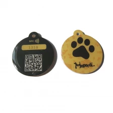 China Cheap Price Custom Logo Printing RFID Epoxy NFC tags with QR code manufacturer