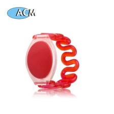 China Low Cost Plastic Rfid Wristband with UID Number for Access Control manufacturer