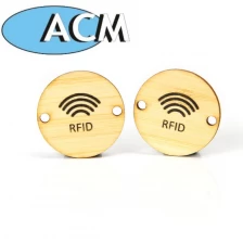 China Made In China Access Control NFC Tag Radio Frequency Identification MIFARE Classic 1K Hotel Key Rfid Wood Card manufacturer