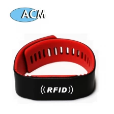 China Manufacturer Costom Design Silicon RFID Cloth Wristbands manufacturer