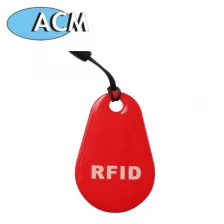 China New arrival Custom logo epoxy tag nfc tag 13.56mhz RFID keyfob fabricante