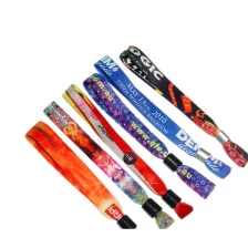 China Promotional Disposable Fabric Woven Wristband Eco-friendly Rfid Bracelets manufacturer