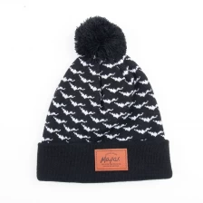 China 100%Acrylic Knitted Winter Hat, Knitted Beanie manufacturer