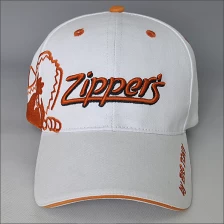 China 100 cotton white baseball cap with 3d embroidery manufacturer
