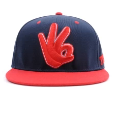 China 3D gestickte Logo Baseball Caps und Hüte Männer Baumwolle 6 Panel Snap zurück Hut Sport Kappe Hersteller