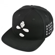 Chine Casquettes snapback unies broderie 3d noir chine fabricant