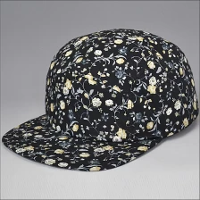 China 5 painel cap snapback estampa floral fabricante