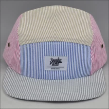 China 5 panel snapback cap en hoed fabrikant