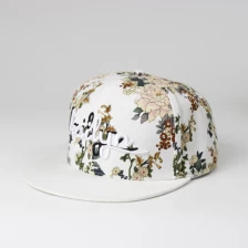 China Blanco bloemenprint snapback cap / hoeden voor vrouwen fabrikant