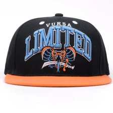 China Custom 6 Panel 2 Tone 3D Embroidered Snapback Hat manufacturer