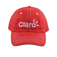 China Flat Embroidery Suede Sports Baseball Cap manufacturer