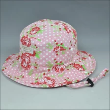 China Floral bucket hat for baby girl manufacturer