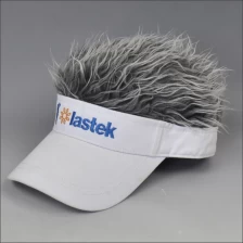 China Hairpiece embroidery white sun visor manufacturer