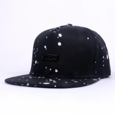 China High Quality Cotton Hats Screen Print With Iron Logo Five Panel Snapback Cap manufacturer