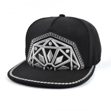 China High quality custom raised 3D embroidery snapback hat manufacturer