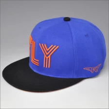 China Multi-color hight quality snapback hat blue embroidery hat manufacturer