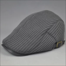 China Plain black beanie hat caps manufacturer