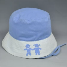 China Printing blue baby bucket hat manufacturer