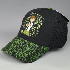 China Printing brim brand children baseball cap manufacturer