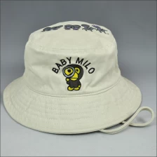 porcelana Impresión superior sombrero del cubo de color beige para los niños fabricante