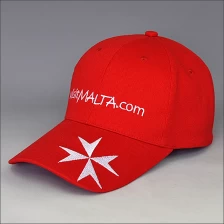 China Red lucky plant pattern baseball cap manufacturer