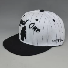 China White team 3D embroidery snapback sports caps wholesale manufacturer