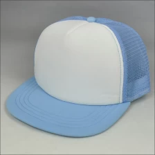 China Wholesale blank flat bill mesh snapback hat manufacturer