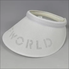 China Wide brim PVC sun visor with laser logos manufacturer