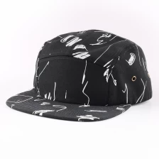 porcelana Moda bebe estampado negro 5 paneles sombrero fabricante