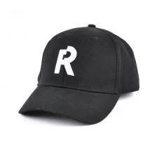 porcelana gorras de béisbol bordado 3d negro personalizado fabricante