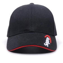 中国 黒調節可能な野球帽ファッション男性卸売業者 メーカー