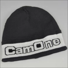 China cheap knitted striped winter beanie  caps manufacturer