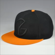 China custom painel 6 snap back chapéus fabricante