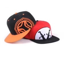 Chine casquette snapback de broderie personnalisée, casquette snapback de facture plate personnalisée fabricant