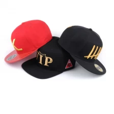 China boné feito sob encomenda do snapback do bordado com logotipo, projetos do bordado 3d para chapéus fabricante