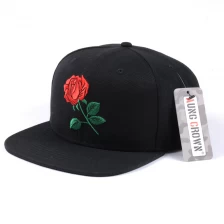 China custom flat bill snapback cap, custom embroidery snapback hats manufacturer