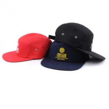 中国 カスタムプレーンロゴ5パネル帽子卸売 メーカー