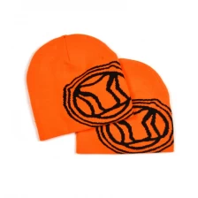 China customize jacquard knitted hats beanie manufacturer