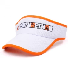 China embroidery plain sports sun visor caps custom manufacturer