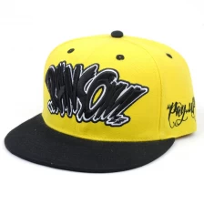 China hip-hop snapback hat fornecedor china, custom bordado snapback cap fabricante