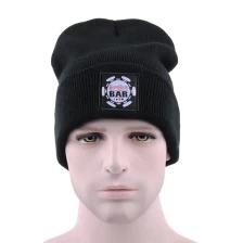 China jacquard knitted hats china, 3d embroidery hats custom manufacturer