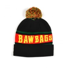 China jacquard letters winter beanie op maat fabrikant