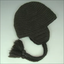 Cina beanie lavorata a maglia con il fornitore superiore della sfera, Cina produttore del cappello di inverno lavorato a maglia produttore