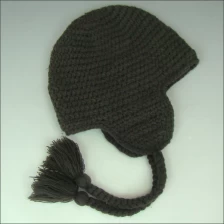 China knitted beanie with top ball supplier, polar fleece winter hats china manufacturer