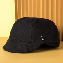 China men british style black octagonal hats newsboy caps manufacturer
